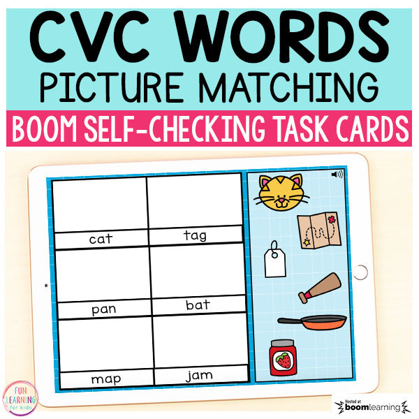 CVC Words Bundle | 7 Activities | Boom Cards™