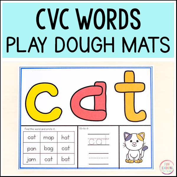 CVC Play Dough Mats