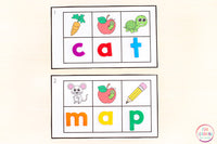 CVC Words Activities and Centers