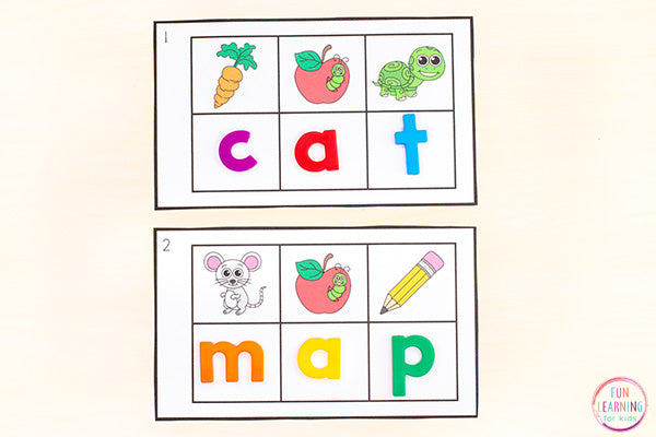 CVC Words Activities and Centers