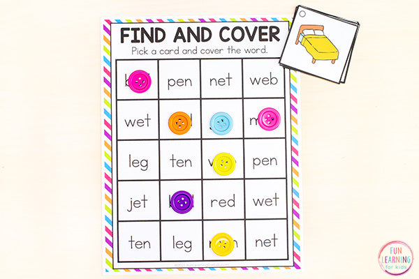 CVC Words Activities and Centers