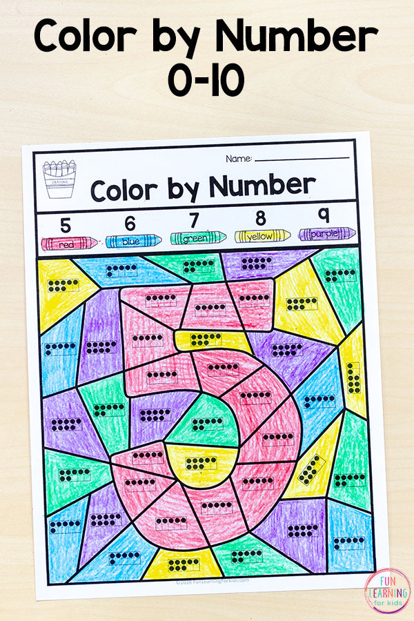 Numbers 0-10 Math Pack for Kindergarten Math Centers
