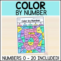 Color By Number Sense Activities