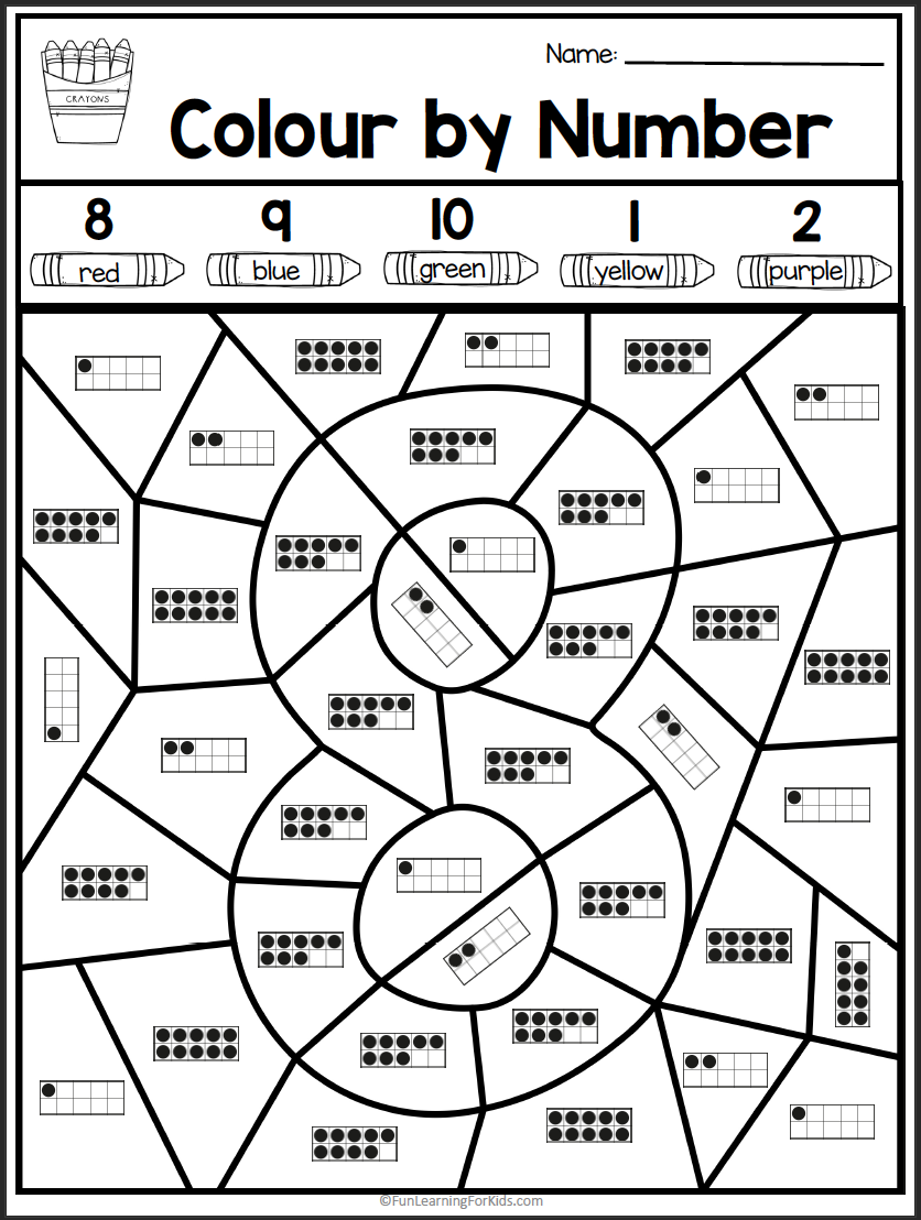 Color By Number Sense Activities