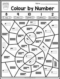 Color By Number Sense Activities