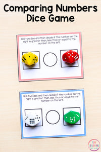 Comparing Numbers Math Centers and Activities for Kindergarten