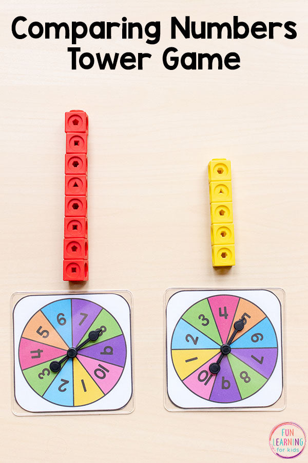 Comparing Numbers Math Centers and Activities for Kindergarten