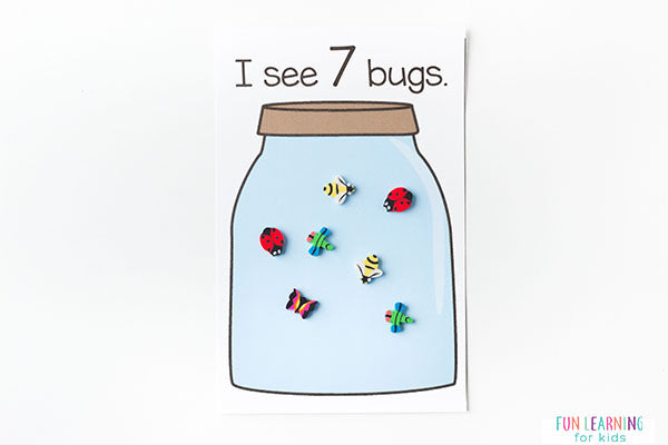 Insect Theme Math and Literacy Printables for Pre-K and Kindergarten