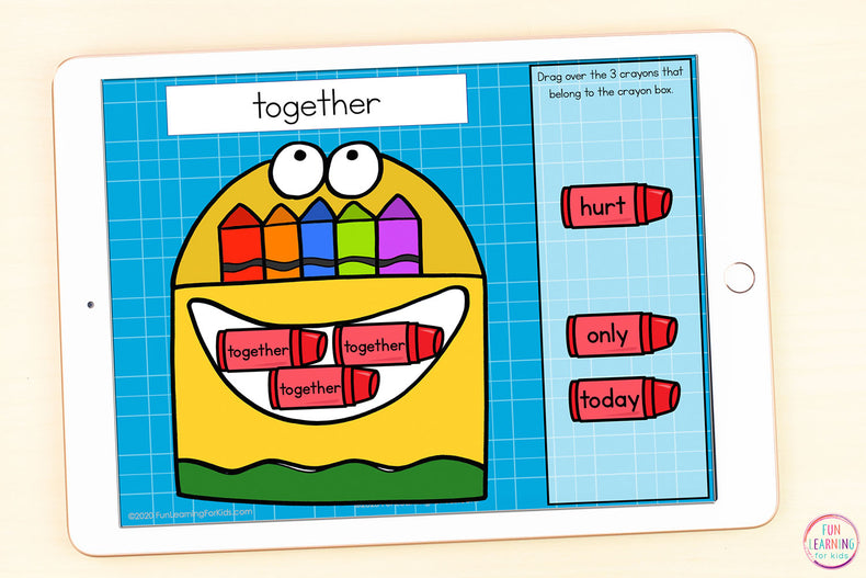 Sight Word Games | 5 Activities - Third Grade | Google Slides