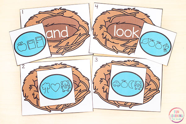 Editable Spring Sight Word Games