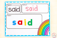 Editable Spring Sight Word Games