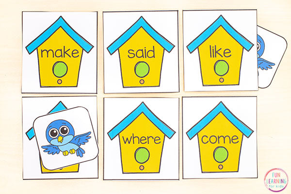 Editable Spring Sight Word Games