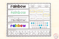 Sight Word Worksheets - Editable Word Work