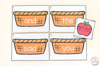 Fall Editable Sight Word Games