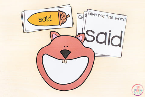Fall Editable Sight Word Games – Fun Learning for Kids® Shop