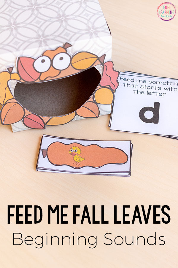 Fall Leaves Feed Me Math and Literacy Activities