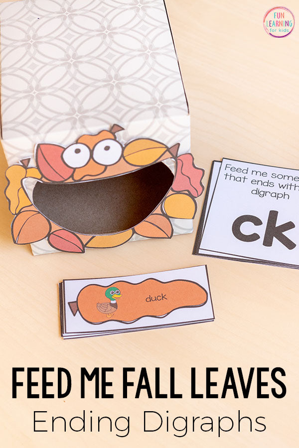 Fall Leaves Feed Me Math and Literacy Activities