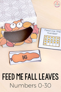 Fall Leaves Feed Me Math and Literacy Activities