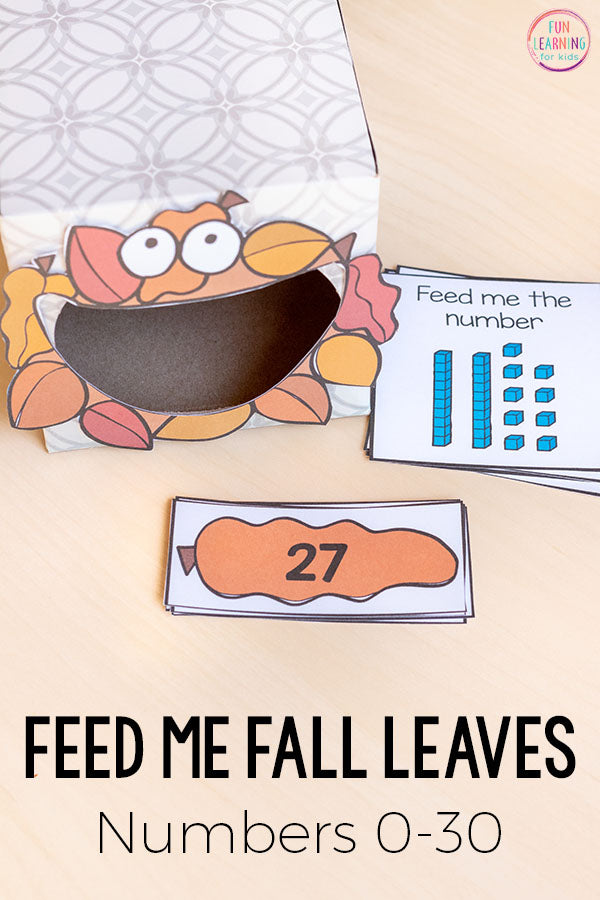 Fall Leaves Feed Me Math and Literacy Activities