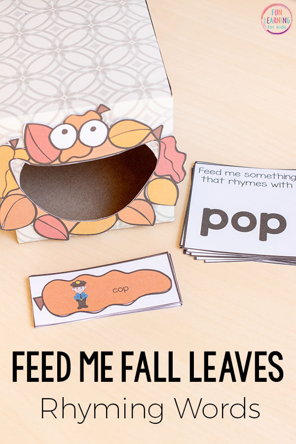 Fall Leaves Feed Me Math and Literacy Activities