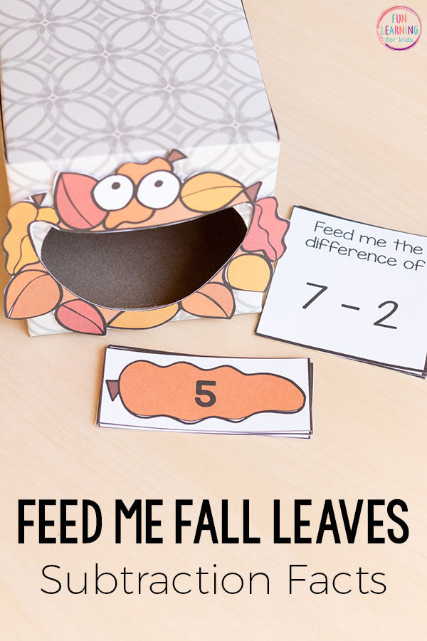 Fall Leaves Feed Me Math and Literacy Activities