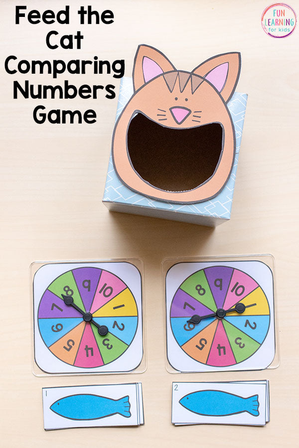 Comparing Numbers Math Centers and Activities for Kindergarten