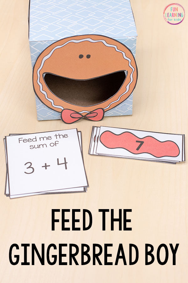 Gingerbread Feed Me Math and Literacy Activities