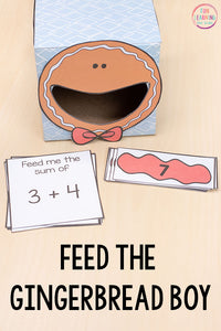 Gingerbread Feed Me Math and Literacy Activities