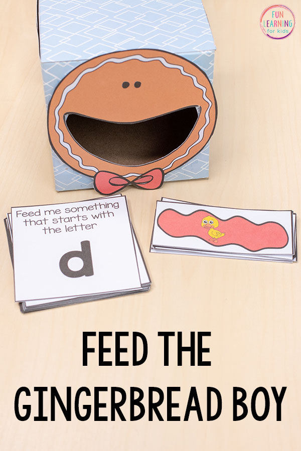 Gingerbread Feed Me Math and Literacy Activities