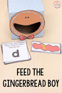 Gingerbread Feed Me Math and Literacy Activities