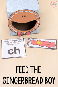 Gingerbread Feed Me Math and Literacy Activities