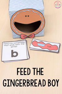 Gingerbread Feed Me Math and Literacy Activities