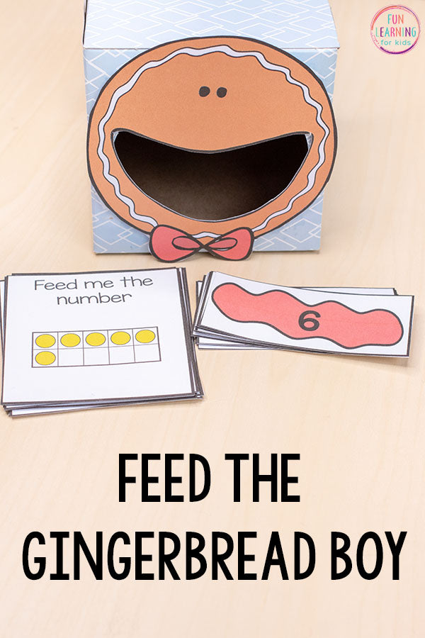 Gingerbread Feed Me Math and Literacy Activities