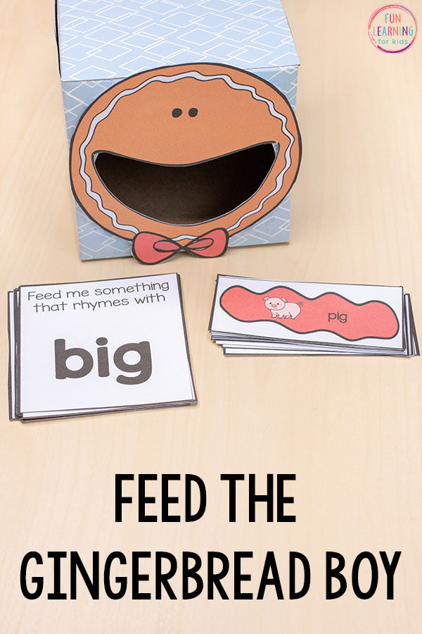 Gingerbread Feed Me Math and Literacy Activities