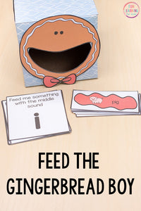 Gingerbread Feed Me Math and Literacy Activities