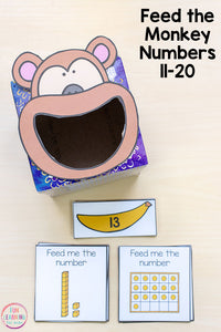 Numbers 11-20 Math Pack for Kindergarten Math Centers