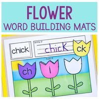 Editable Flower Word Building Mats