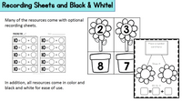 Flower Theme Spring Math and Literacy Centers for Pre-K and Kindergarten