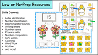 Insect Math & Literacy Centers for Preschool, Pre-K & Kindergarten