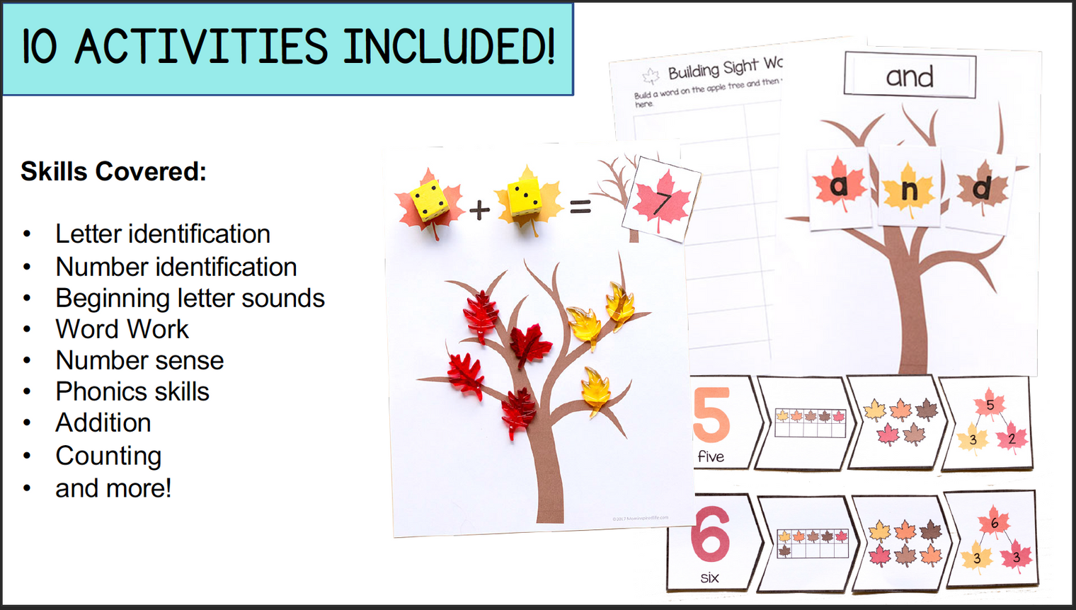 Fall Leaves Printable Activities