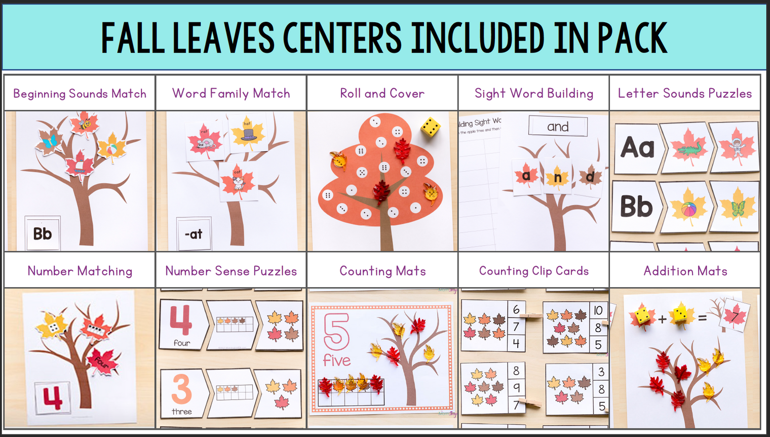 Fall Leaves Printable Activities