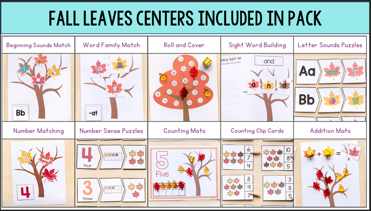 Fall Activities Printable Bundle