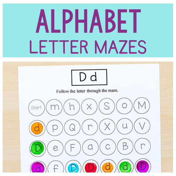 Alphabet Letter Mazes