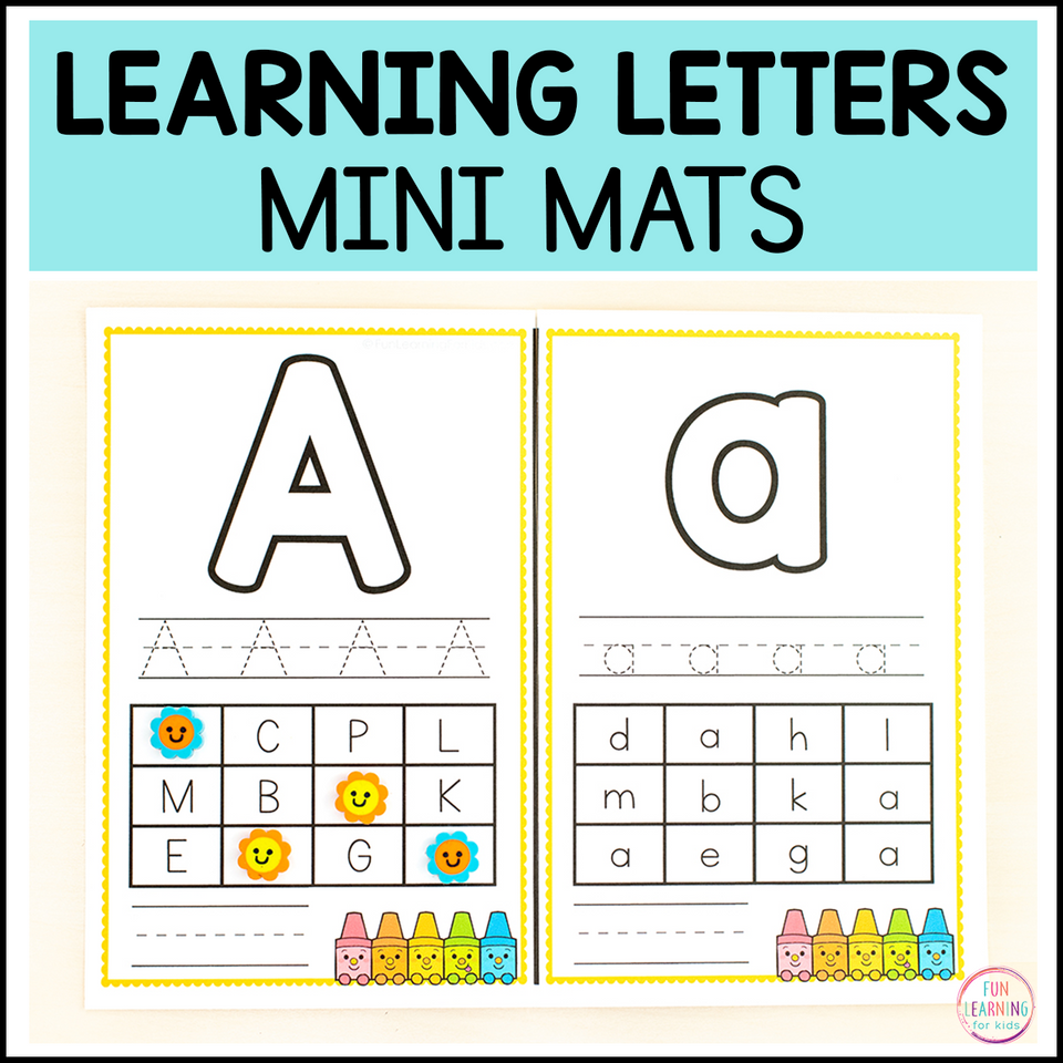 Small Letters Mat Letter Recognition Mini Mats – Fun Learning for Kids® Shop