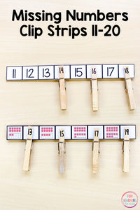 Numbers 11-20 Math Pack for Kindergarten Math Centers