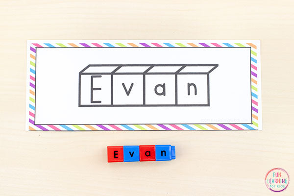 Editable Name Writing Practice Activities