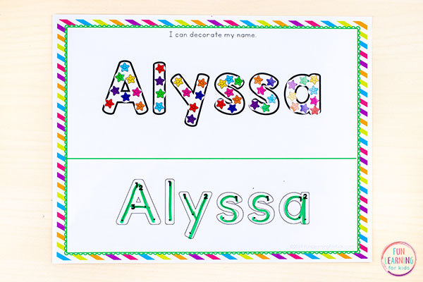 Editable Name Writing Practice Activities