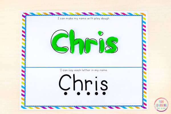 Editable Name Writing Practice Activities