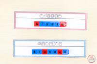 Editable Name Writing Practice Activities