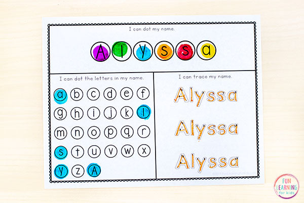 Editable Name Writing Practice Activities